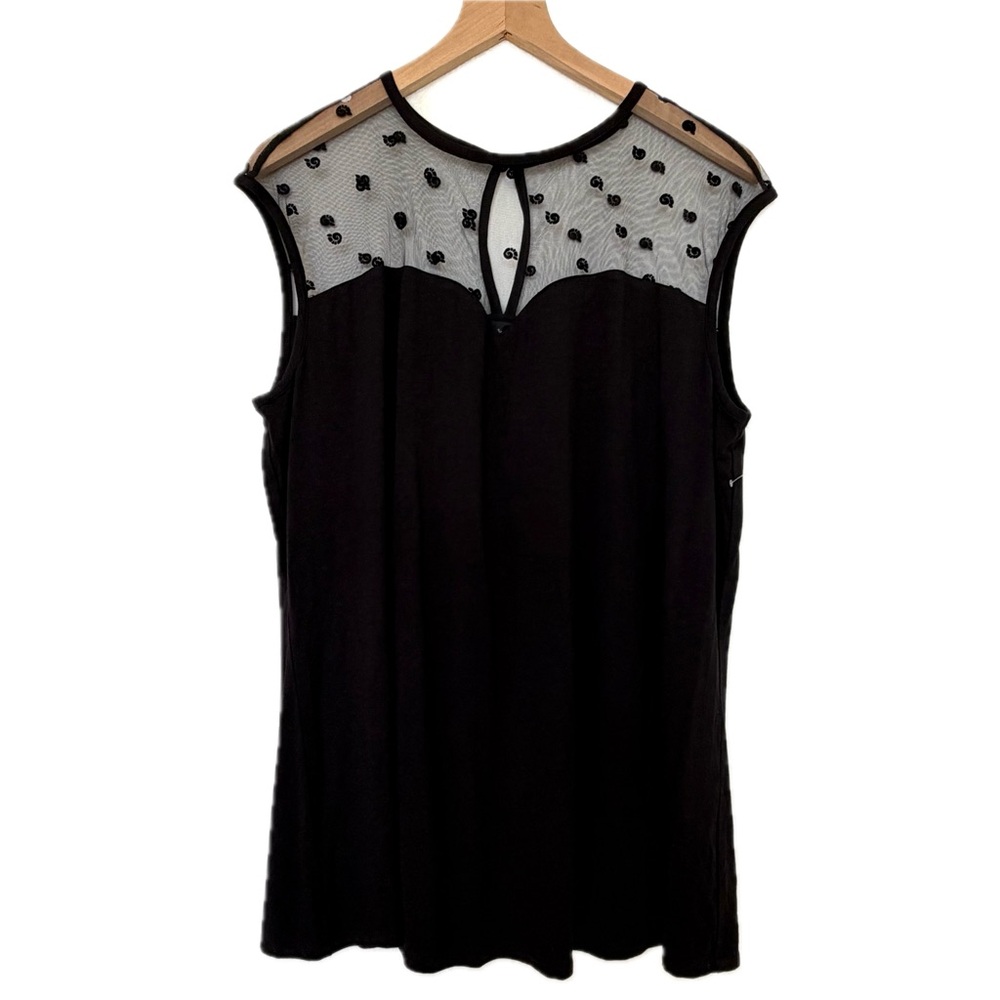New Torrid Black Disney Villains Ursula Sweetheart Illusion Top - Size 2X